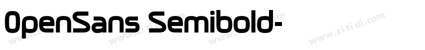 0penSans Semibold字体转换